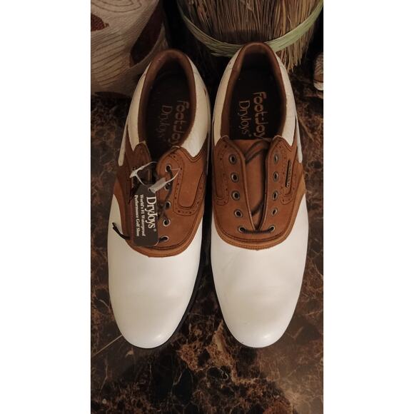 Vintage Footjoy Dryjoy Saddle White/ Brown Oxfords / Style #35658 -Size 8.5M Men main image 2